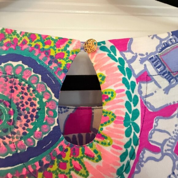 Lilly Pulitzer Cotton Dress Play That Funky Music pattern - Picture 4 of 5